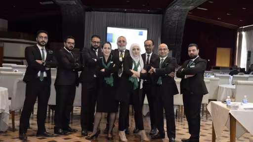 Finan Group team at the Ice Cream Seminar in Baghdad, Iraq, 2018