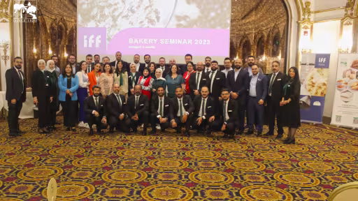 Group photo of attendees at the Finan and IFF Bakery Seminar 2023