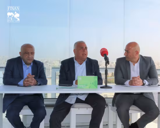 Mr. Nasri Kassisieh with De La Salle Club representatives at a press conference