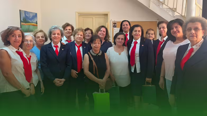 Participants of the food safety awareness workshop with the Lebanese Red Cross in Rayack