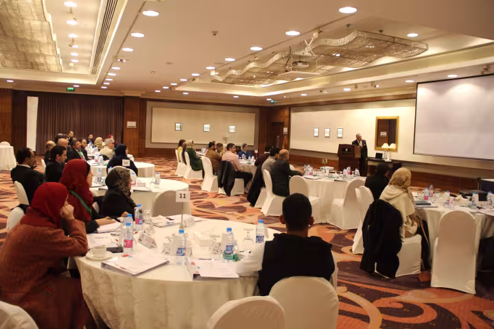Attendees seated in the hall during the Dairy Seminar in Amman, 2017